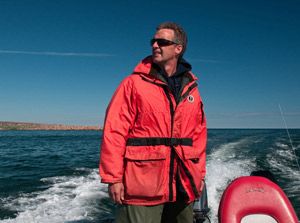 Mike Reimer on Hudson Bay. Churchill Wild. Summer 2010.