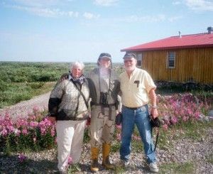 Churchill Wild guide Andy MacPherson with parents Al and Sherron at Seal River Heritage Lodge.