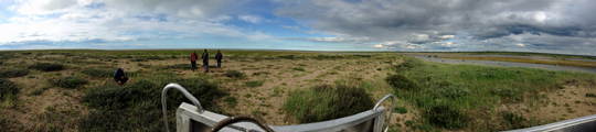 Panoramic landscape at Nanuk. Click for larger image.