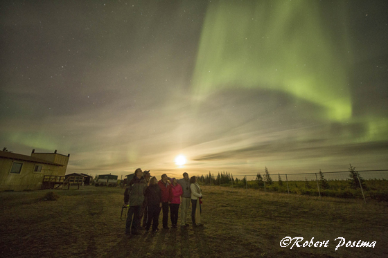 Northern lights at Nanuk Polar Bear Lodge
