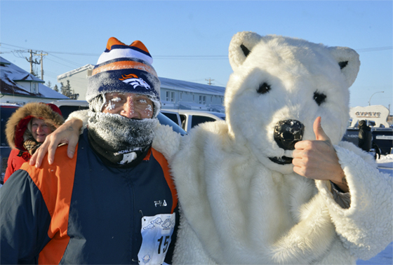 2014 Polar Marathon Thumbs up!