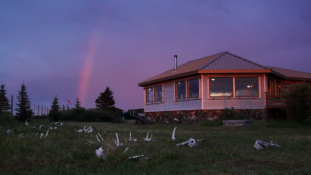 Rainbow over Nanuk Polar Bear Lodge. Build Films photo.