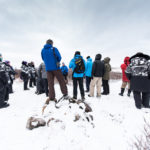 Great Ice Bear guests listening to guide.