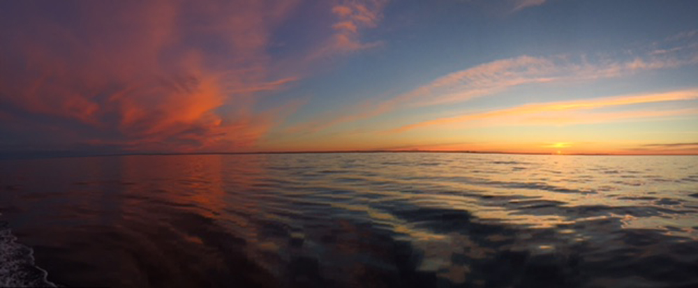Sunset at Seal River.