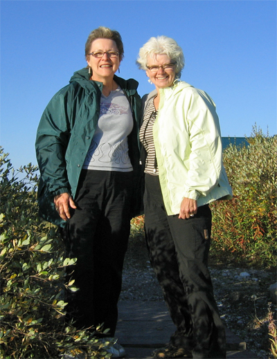 Blueberries & Polar Bears authors Marie Woolsey (left) and Helen Webber.