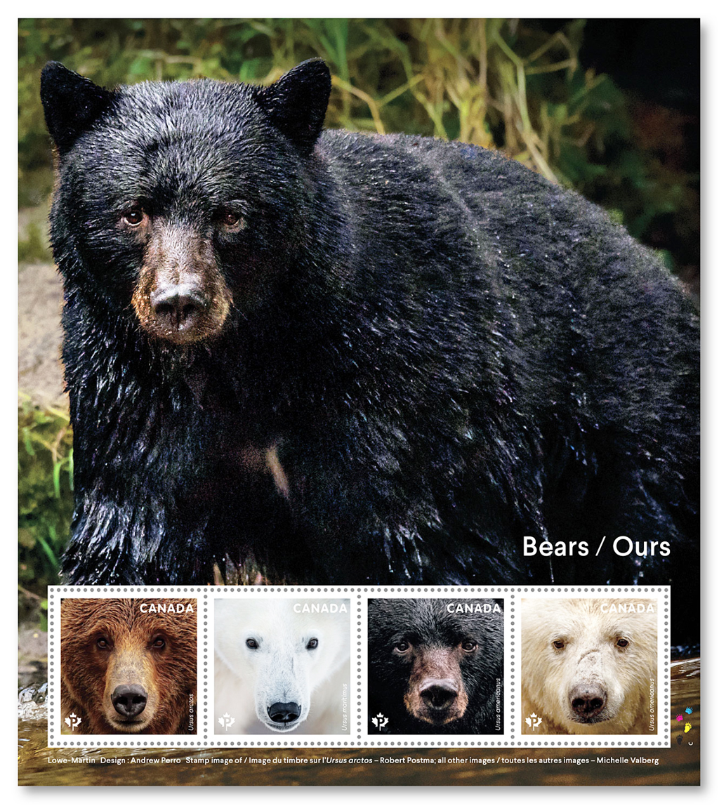 Canadian Bear Stamps. Courtesy of Canada Post. Click image for more information.