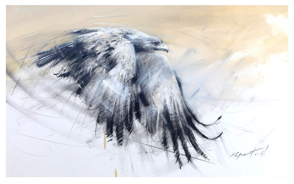 Tawny Eagle by Peter Hall. Click image to see more of Peter's paintings.