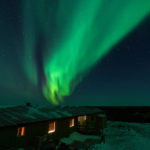 Northern lights. Nanuk Polar Bear Lodge.