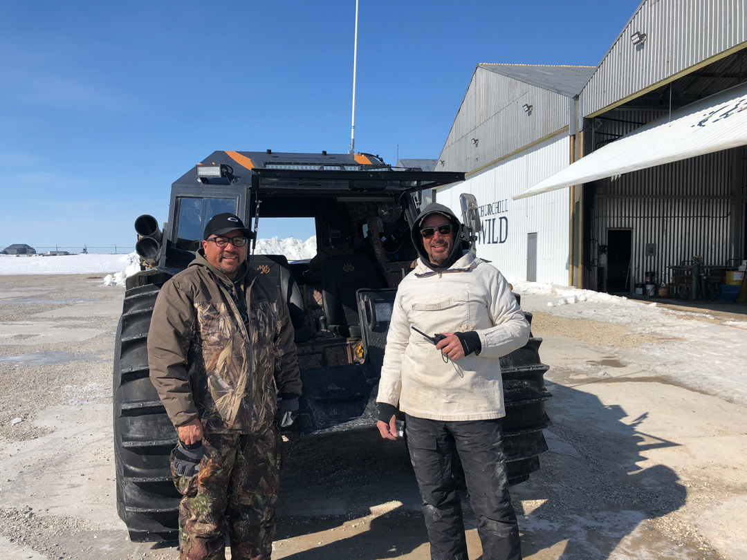 Norm Rabiskah and Kelly Turcotte in Churchill with SHERP.