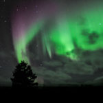 Northern lights at Nanuk Polar Bear Lodge. Albert Saunders photo.