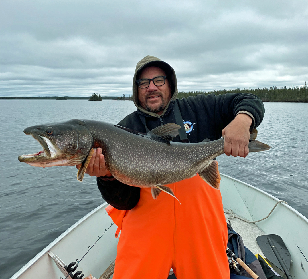 Churchill Wild guide Norm Rabiscah can catch fish too! 