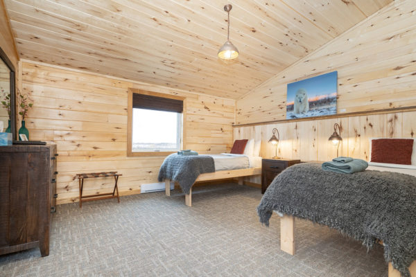 Guest room. Seal River Heritage Lodge. Scott Zielke photo.
