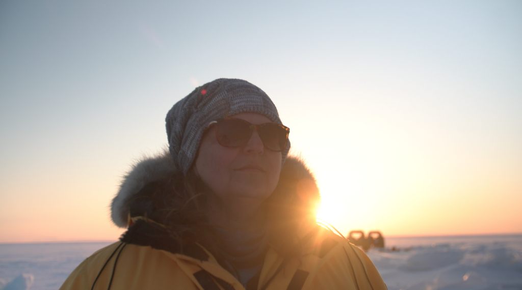 Looking out at the floe edge near Seal River Heritage Lodge