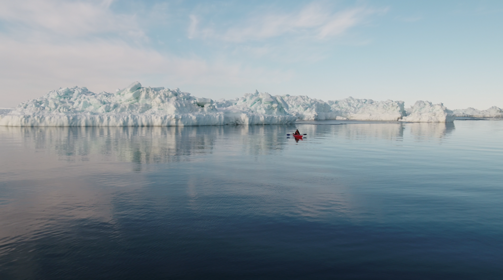 Kayaking at the floe edge with Churchill Wild