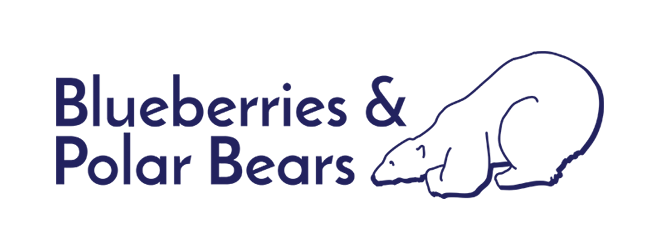 Blueberries and Polar Bears logo.