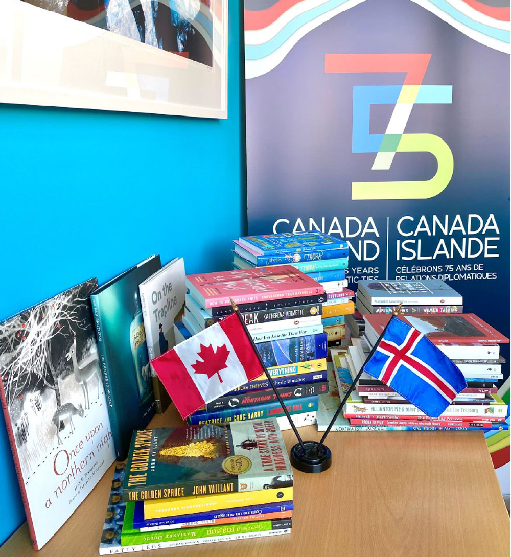 Anniversary gift celebrates 75 years of diplomatic relations between Iceland and Canada. 