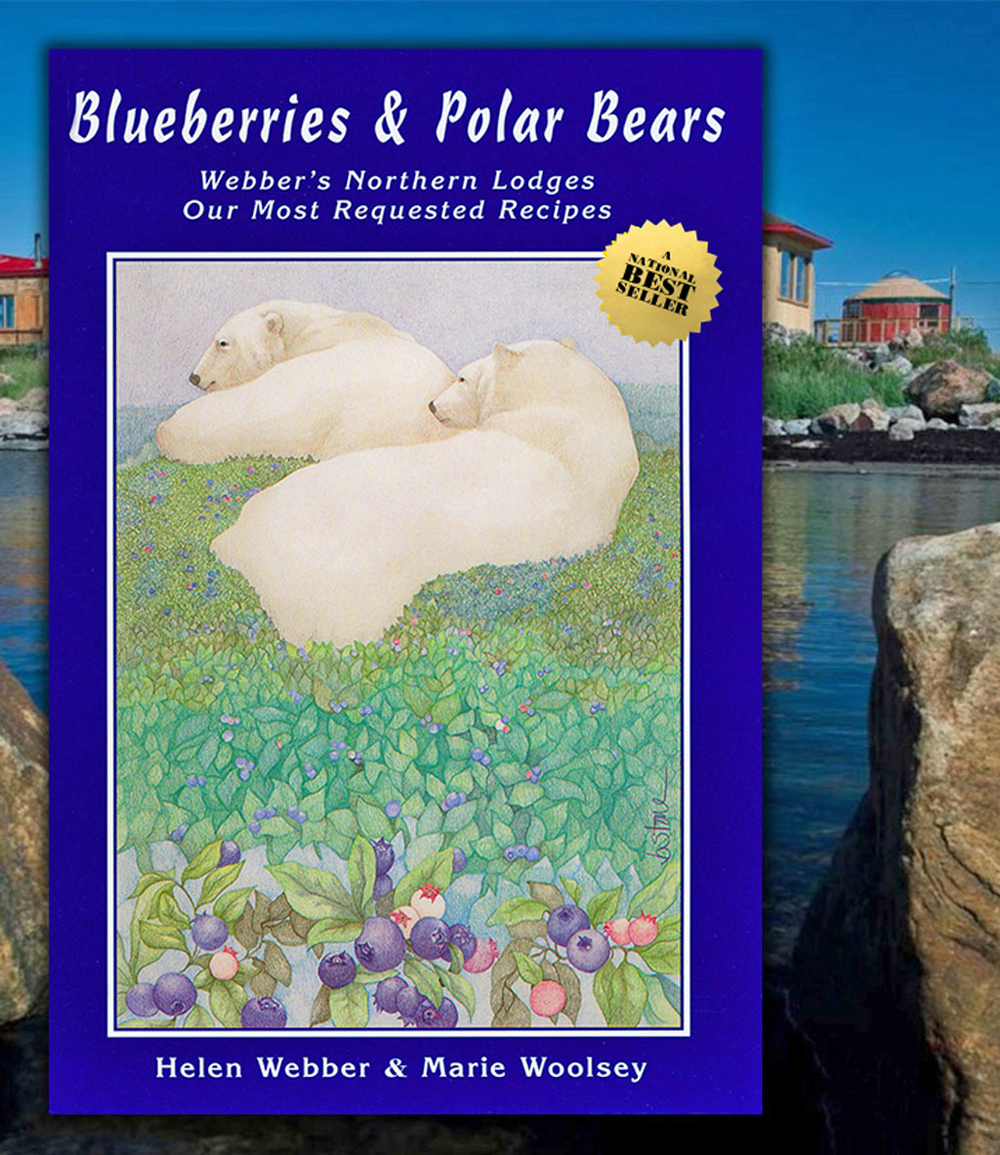 Born at Dymond Lake Ecolodge and first published in 1994, the bestselling Blueberries & Polar Bears cookbook series written by Helen Webber and Marie Woolsey has now sold over 100,000 copies.