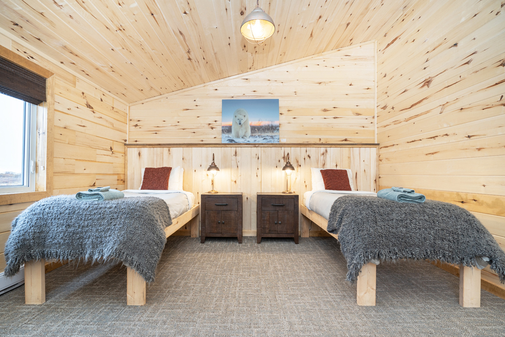 New guest bedroom at Seal River Heritage Lodge. Scott Zielke photo.