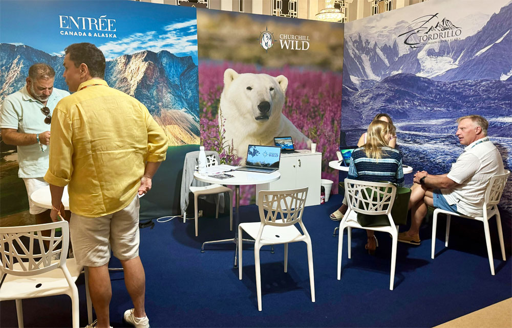 Churchill Wild display at the PURE Life Experiences show in Morocco.