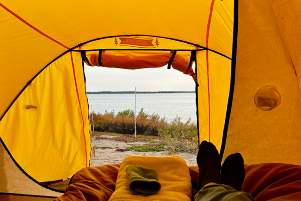 Views from the Arctic tent at Tundra Camp