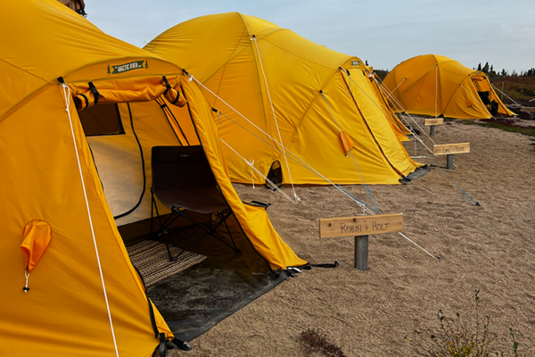 Arctic tents at Tundra Camp