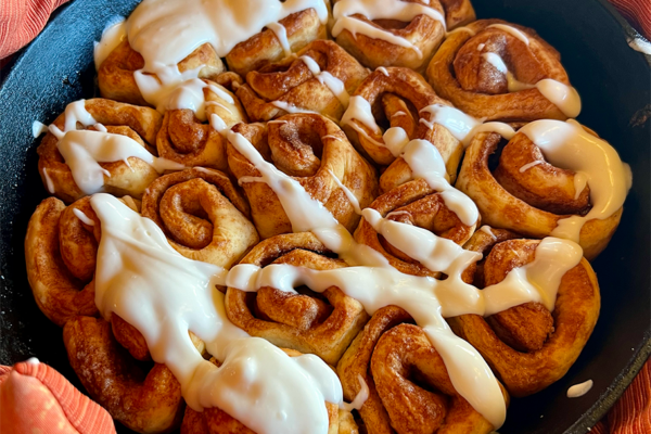 Fresh cinnamon buns