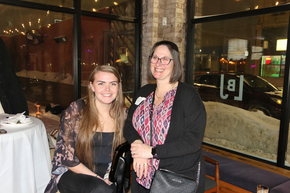 Our gracious hostesses for the evening, Churchill Wild sales associates Chelsea Hagen (left) and Dana MacDonald. George Williams photo.