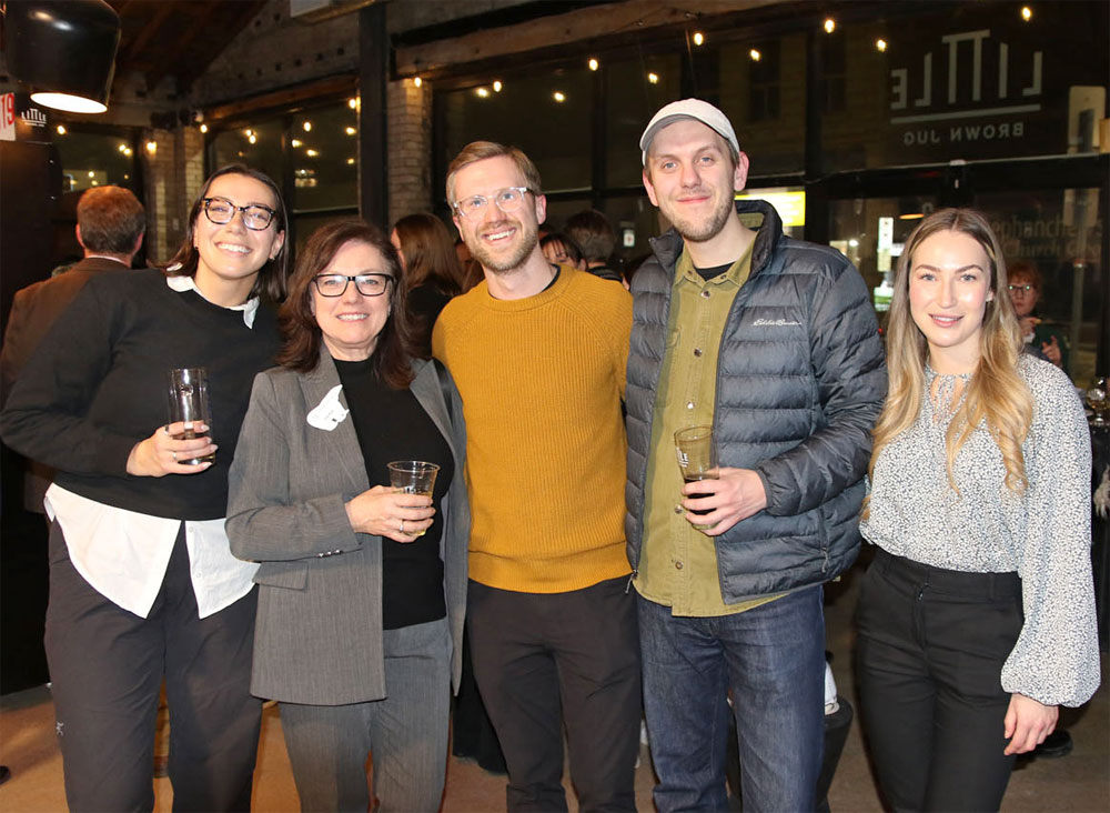 L to R: Katrina Zborowsky (Enjoy Creative), Jackie Storry (VP of Business Development, Churchill Wild) Scott Anderson and Trevor Hnatowich (Enjoy Creative), and Maggie Cole (Marketing Manager, Churchill Wild). 