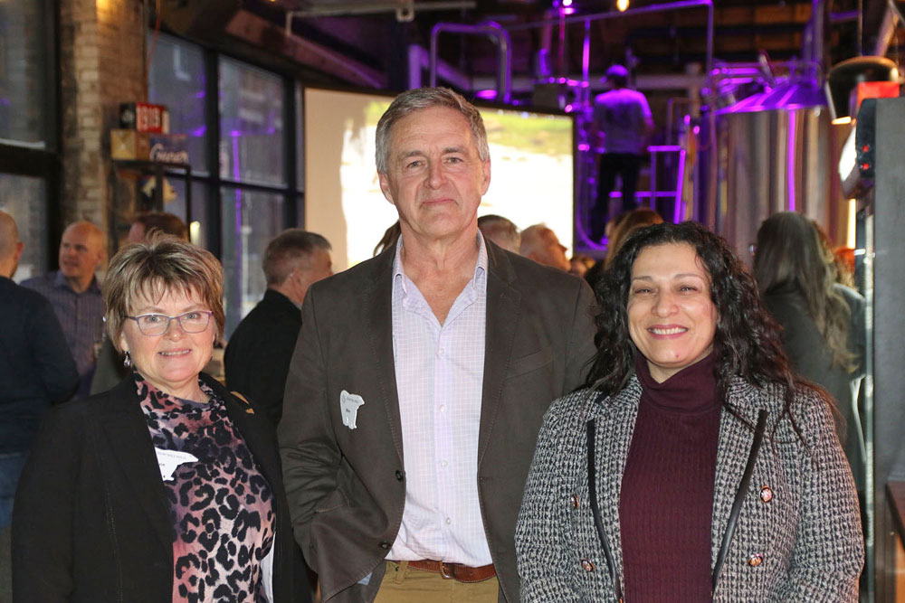 Churchill Wild co-founders and owners Mike and Jeanne Reimer with the Honourable Nellie Kennedy, Minister of Sport, Culture, Heritage and Tourism (right) at Churchill Wild's awareness event.