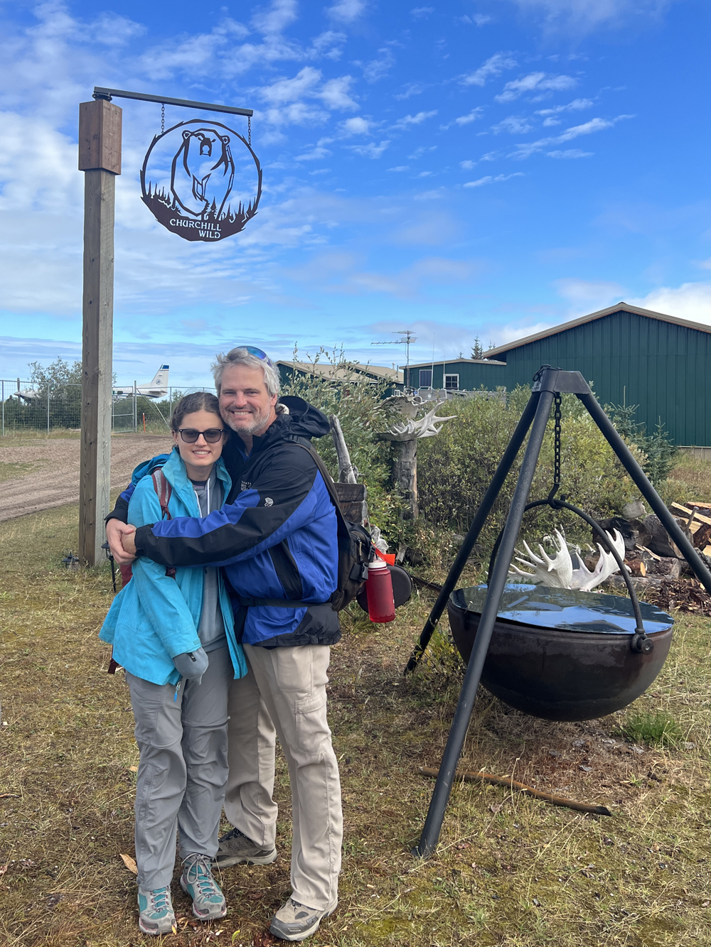 Eric and Anna Wichems at Nanuk Polar Bear Lodge.