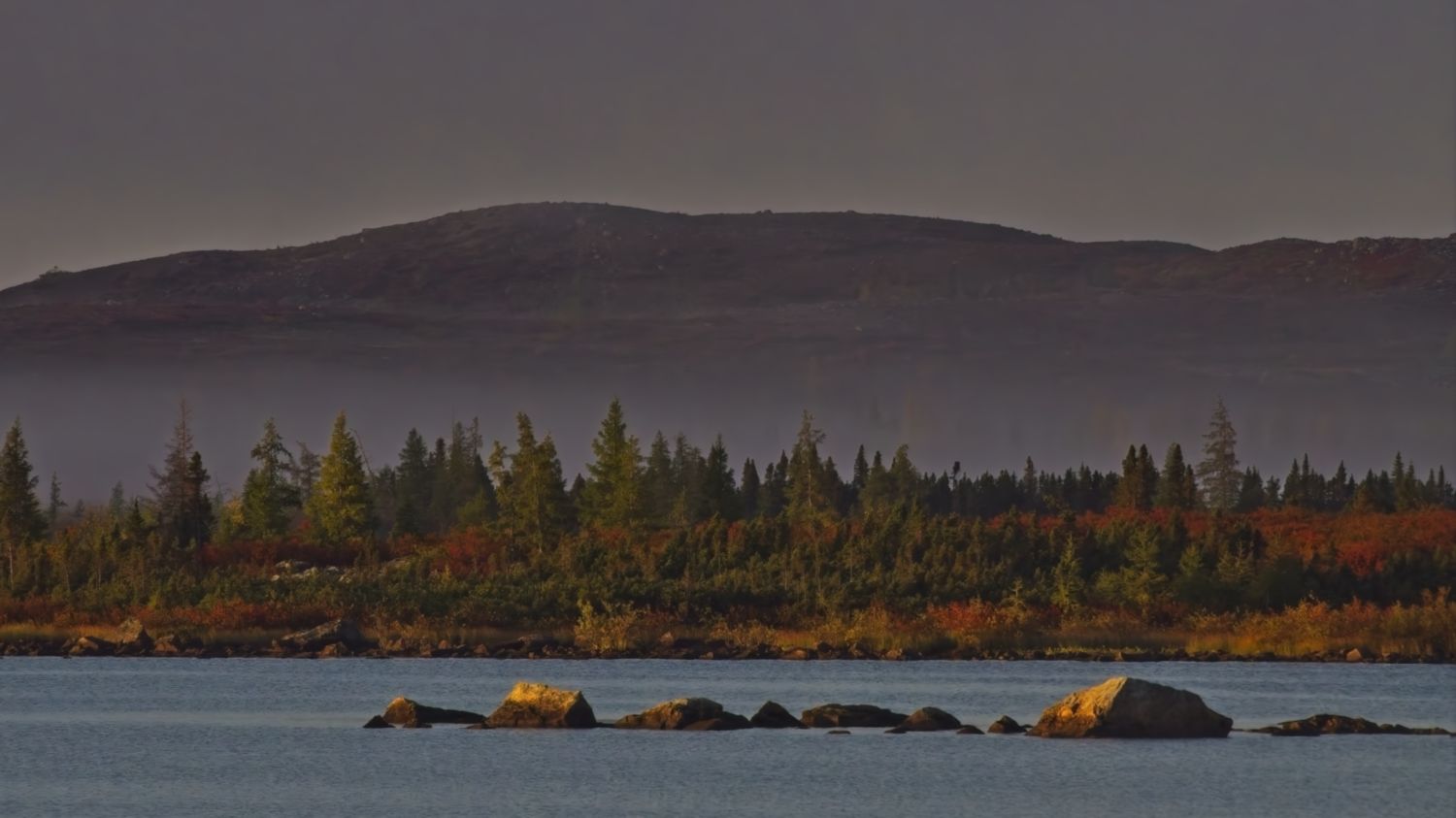 Early morning wake up, crawl out of the tent to witness total serenity. Roberta Oswald photo.