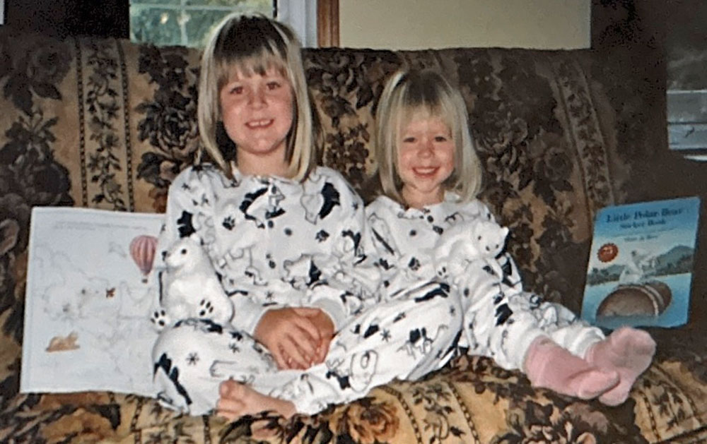 Polar bear pyjamas, books, photos and the stories that went with them. 