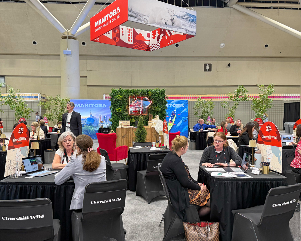 Churchill Wild VP of Business Development (left) and Travel Trade Relations Specialist Sue Brown at RVC.