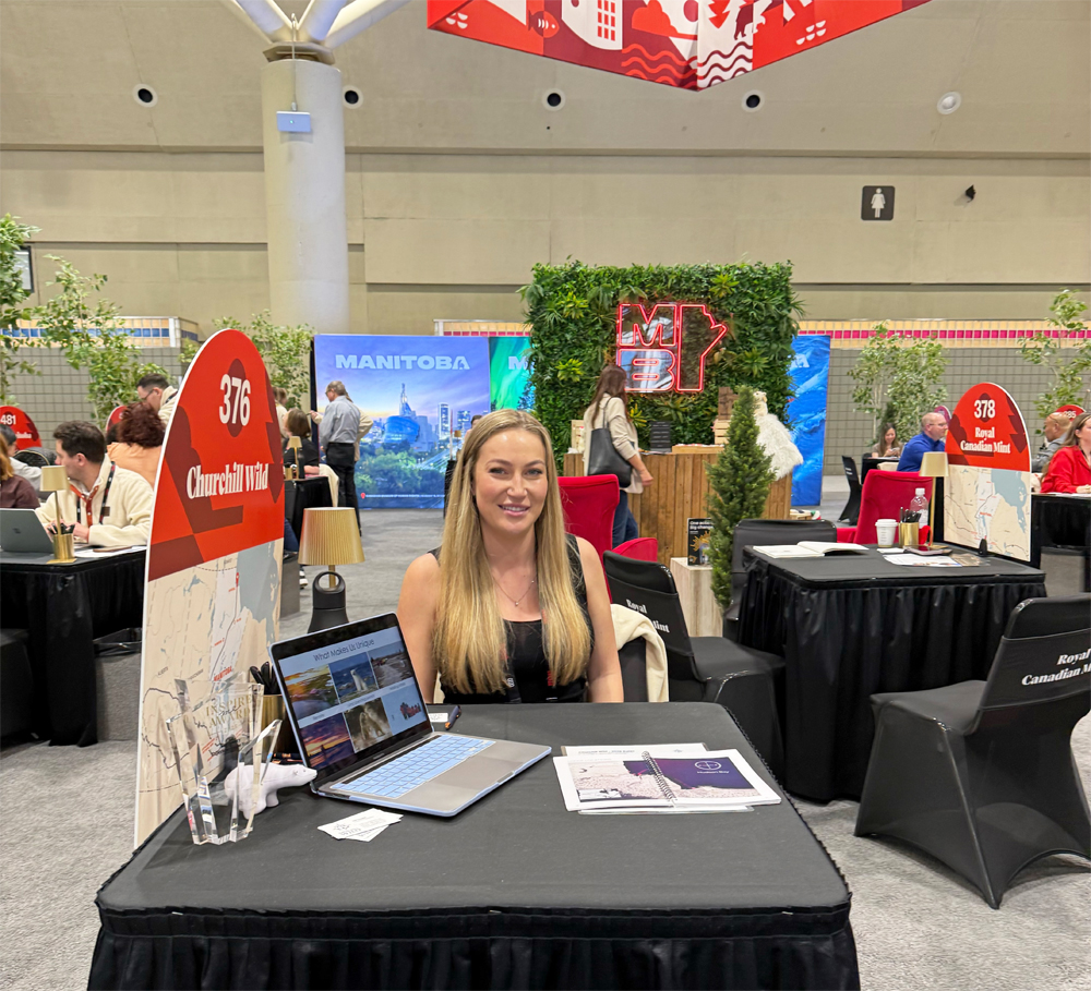 Churchill Wild Marketing Manager Maggie Cole at RVC.