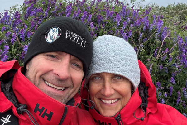 Josh Caspers and Carolyn Hanson on their Arctic Discovery at Nanuk Polar Bear Lodge.