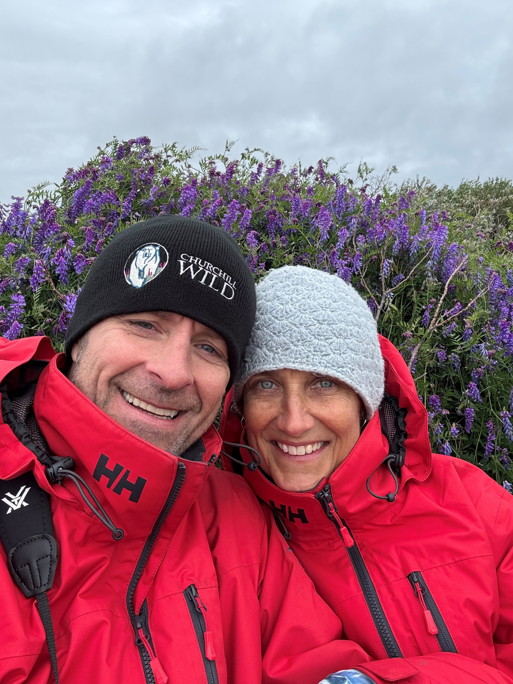 Josh Caspers and Carolyn Hanson on their Arctic Discovery at Nanuk Polar Bear Lodge.