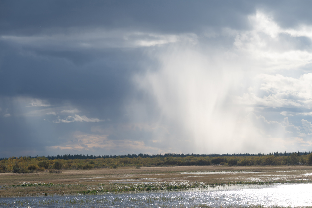 Storm gives way to sunshine. Nanuk Polar Bear Lodge. Sarah Skinner photo.