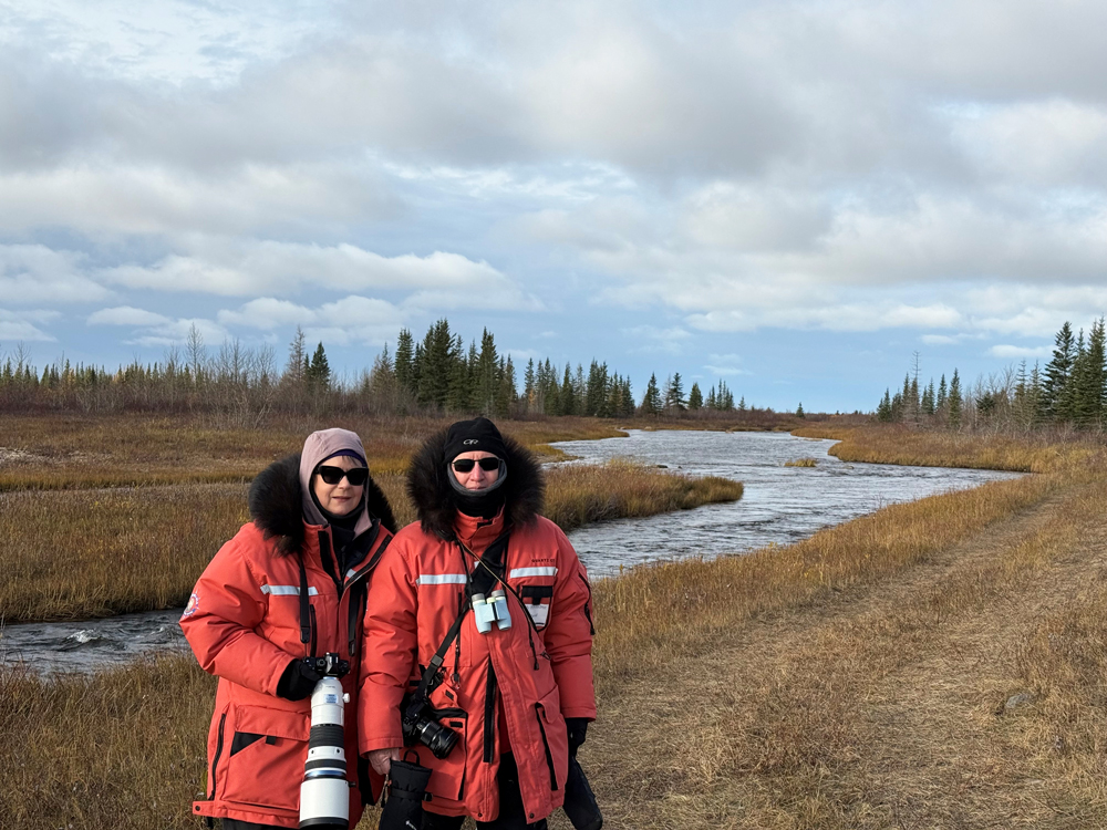 Australians Wendy and David Bailey at Nanuk Polar Bear Lodge on the Fall Dual Lodge Safari.